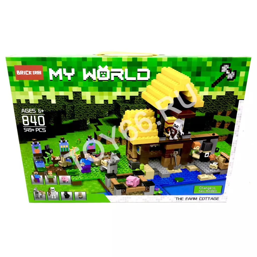 Конструктор Герои из кубиков 549 дет. JS840