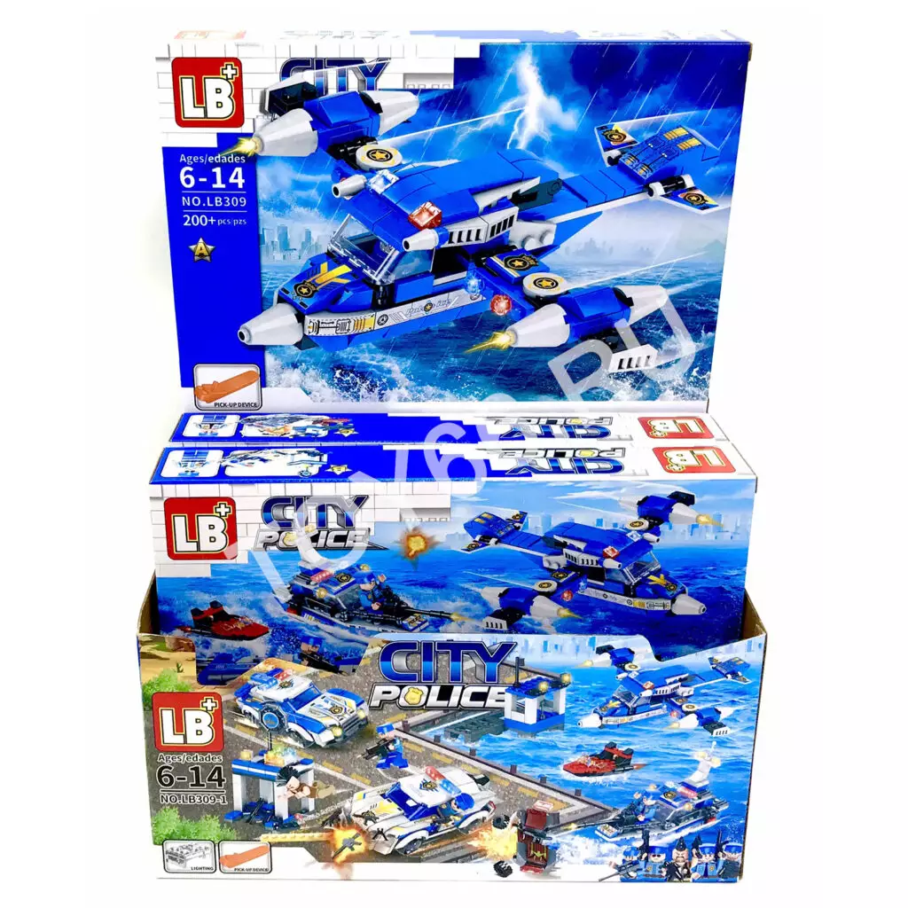 Конструктор Сити, 4 шт в блоке LB309-1