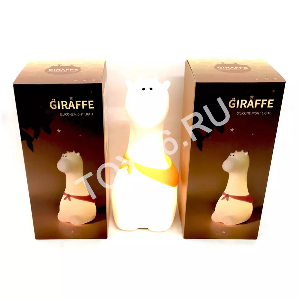 Силиконовый светильник-ночник «Жираф» с эффектом смены цвета и USB LJC-166