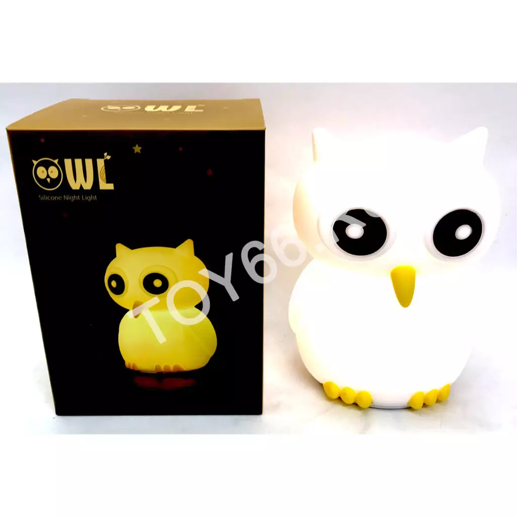 Силиконовый светильник-ночник «Сова» с эффектом смены цвета и USB LJC-170