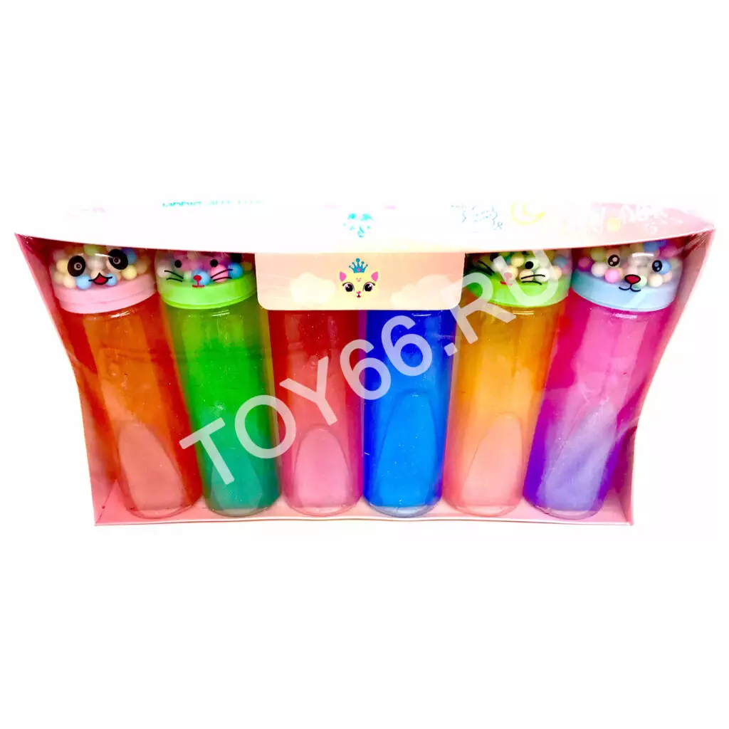 Лизун в колбах 6 шт. в блоке LY-011