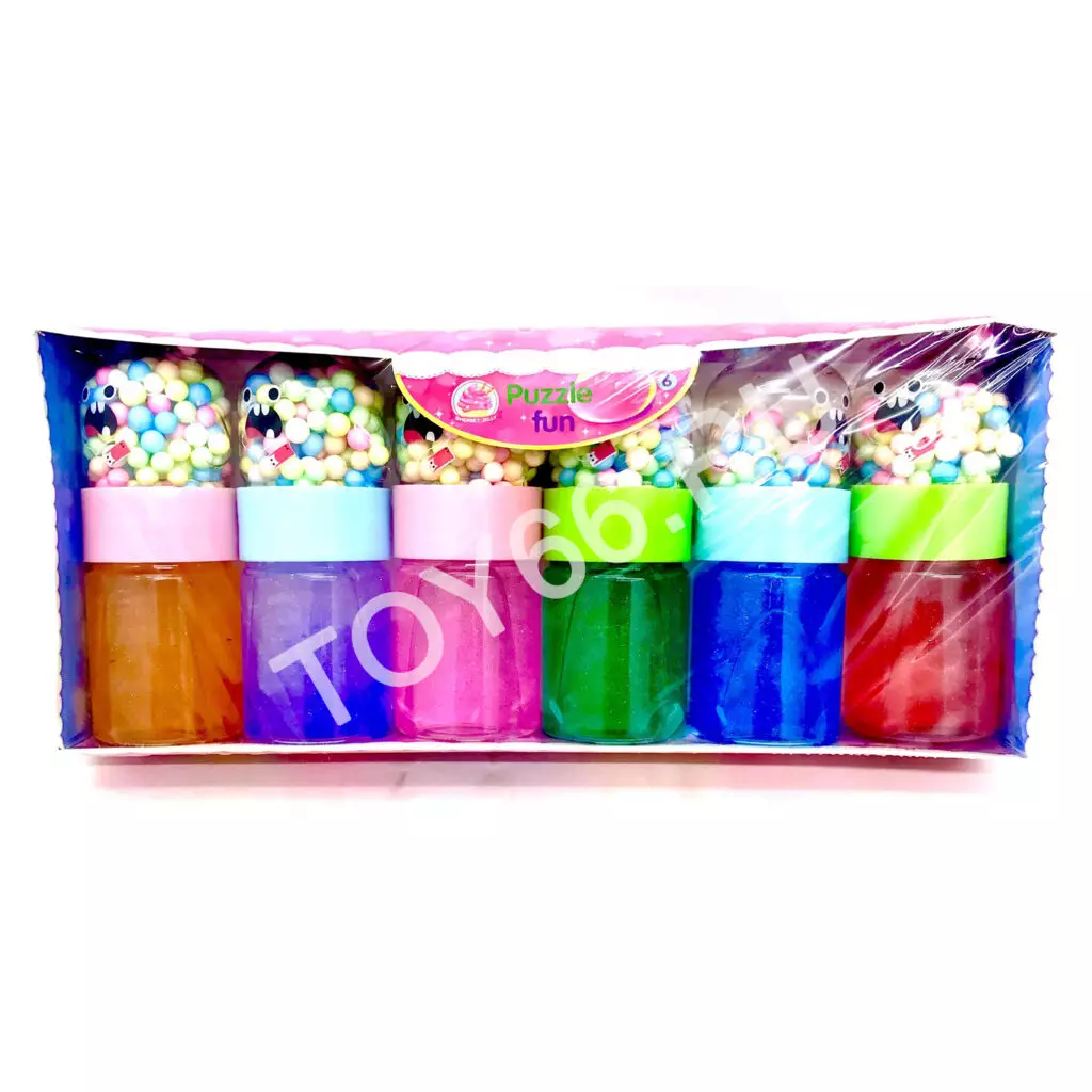 Лизун с шариками 6 шт. в блоке LY-014