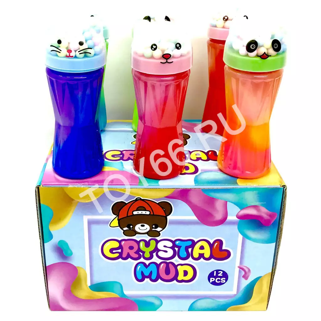 Слайм в колбах 12 шт. в блоке LY-82