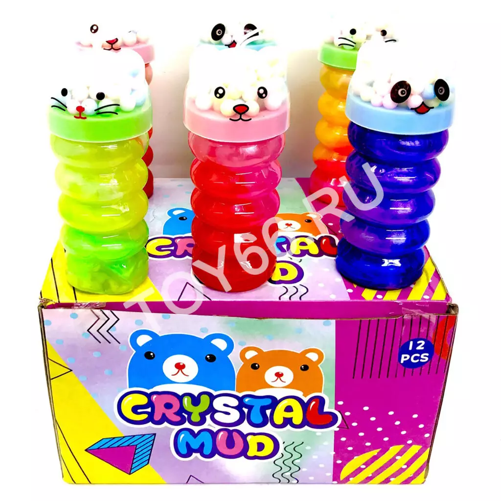 Слайм Зверюшка 12 шт. в блоке LY-87