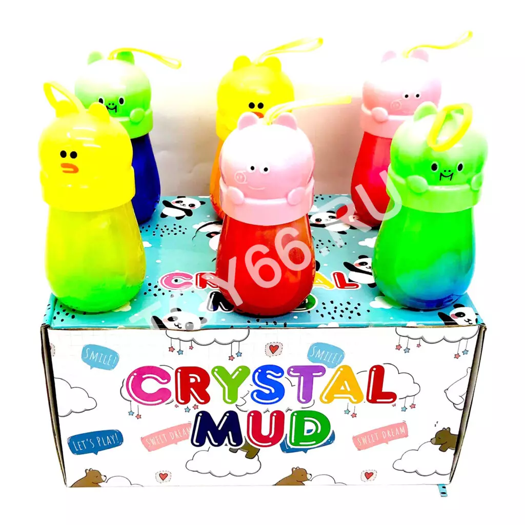 Лизун слайм Животные 12 шт в блоке LY-94