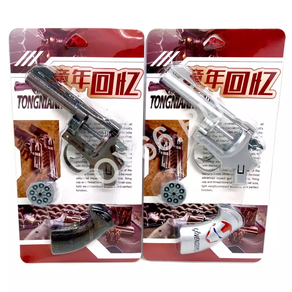 Пистолет с пистонами металл MN007