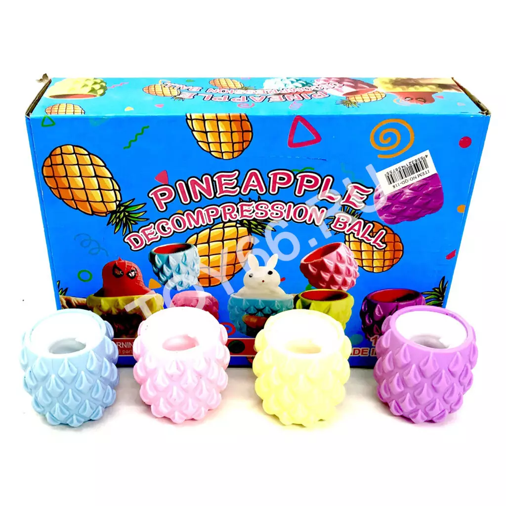 Мякиш нажималка Ананас, 12 шт в блоке QD-118 Мякиш нажималка Ананас, 12 шт в блоке QD-118