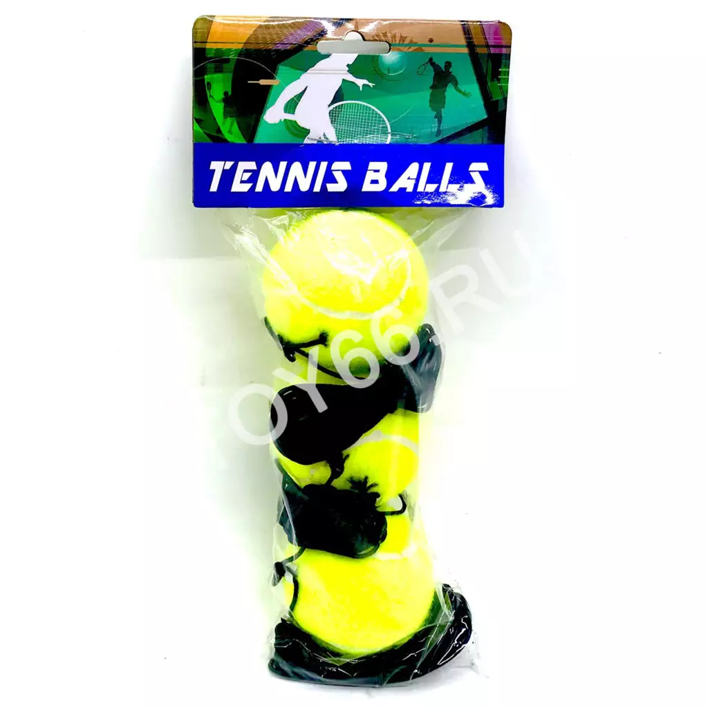 Набор тенисных мячиков на веревках, 3 шт в наборе SD001