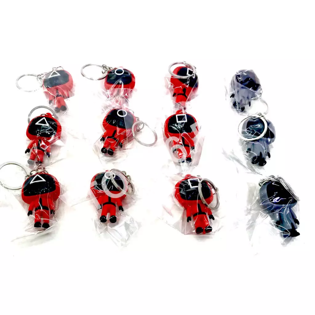 Брелки Игра в кальмара, 12 шт в блоке YSK