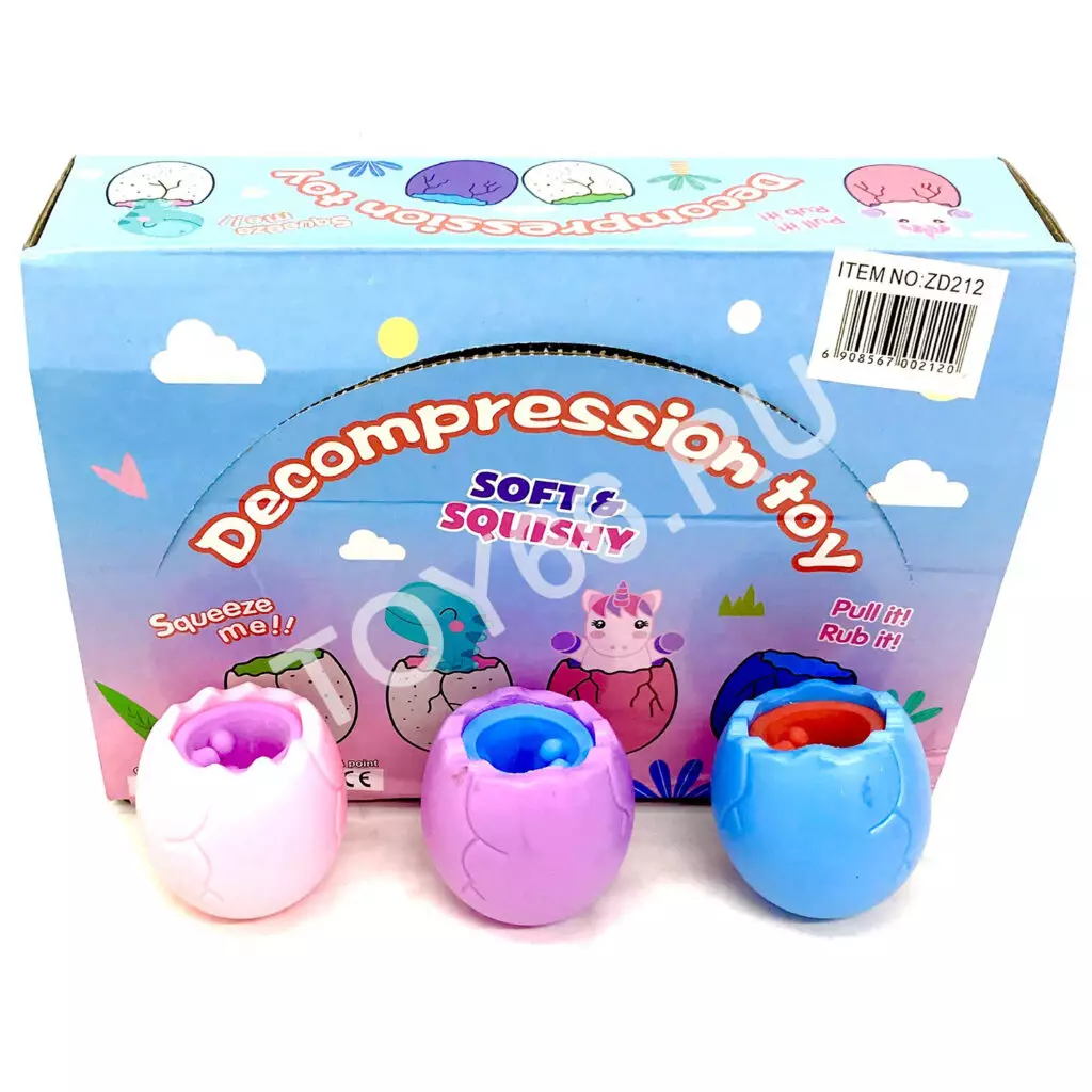 Мякиш дино 12 шт в блоке ZD212