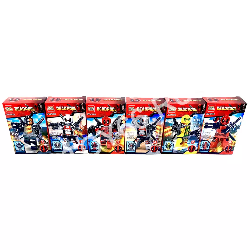 Конструктор Дедпул 12 шт в блоке 0170E