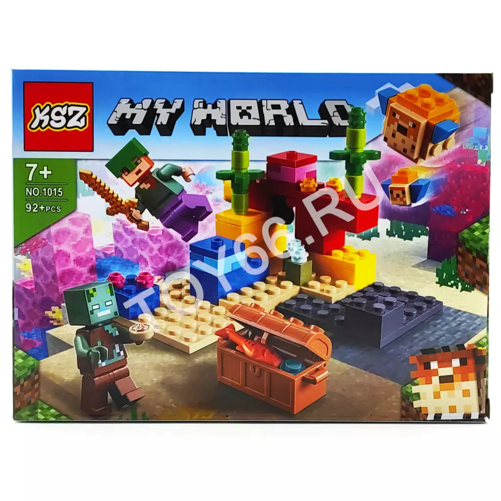 Конструктор Герои из кубиков 92 дет. 1015