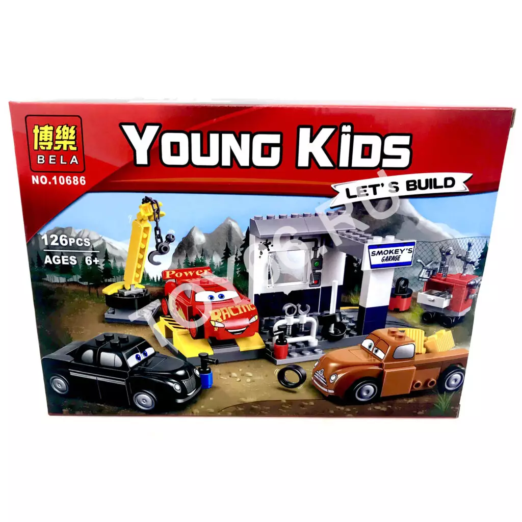 Конструктор Тачки 126 дет. 10686 Конструктор Тачки 126 дет. 10686