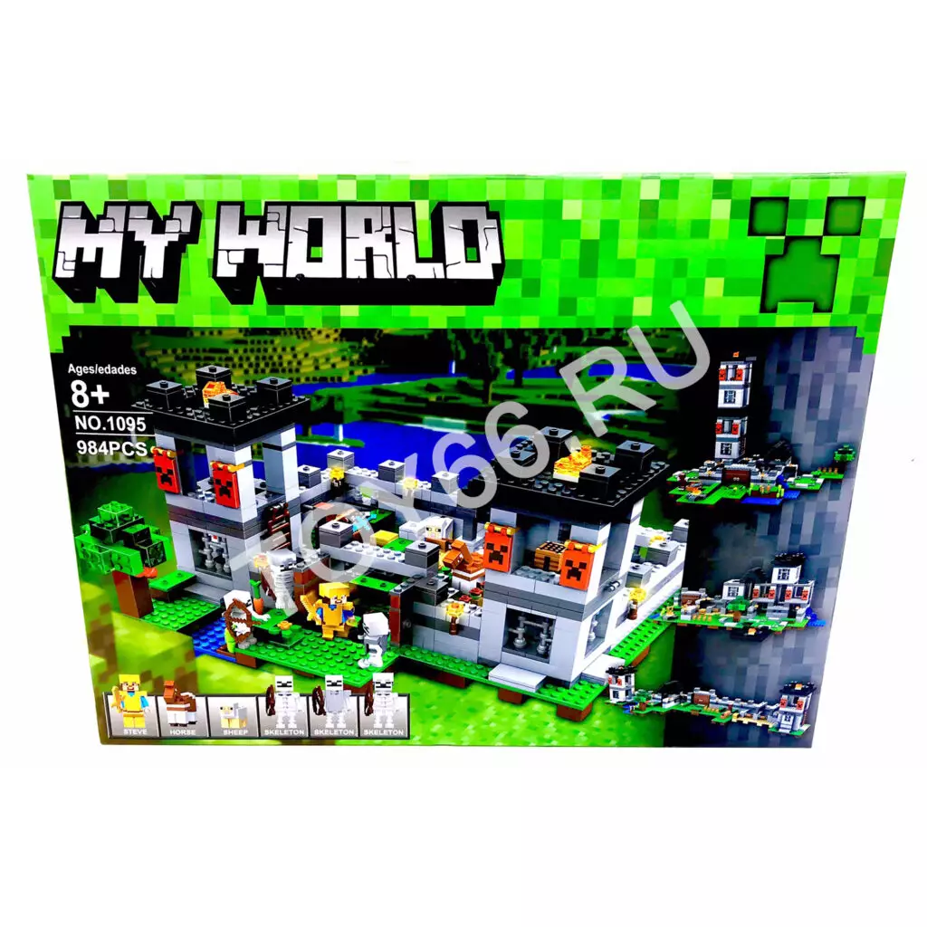 Конструктор Герои из кубиков, 984 дет 1095