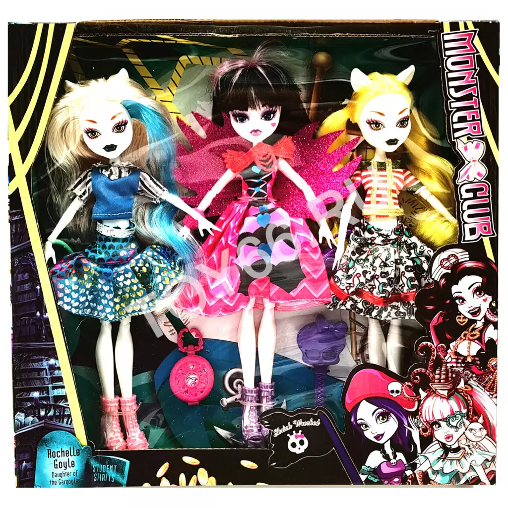 Кукла монстр 3 шт в наборе 1117-A-B-C