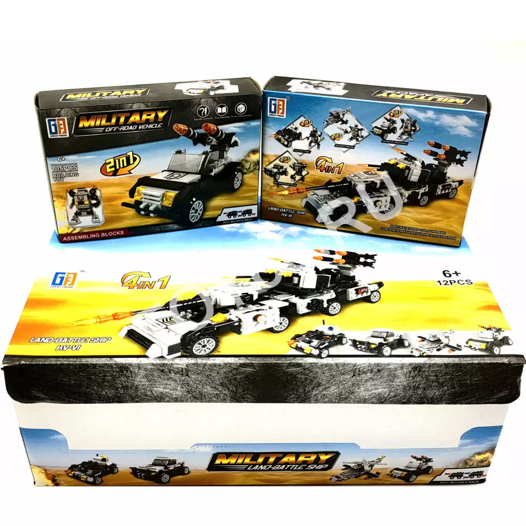 Конструктор Полиция 12 шт в блоке 123-183-185-186-187