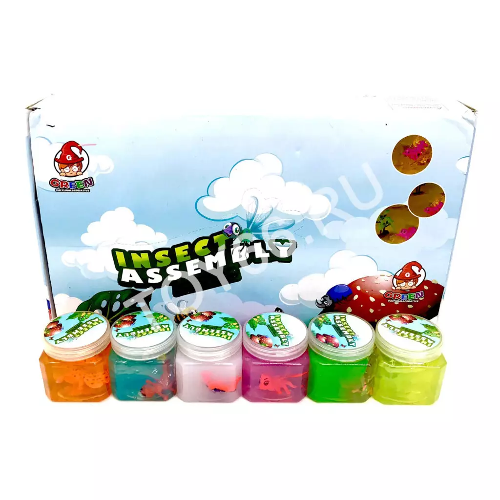 Лизун в баночках 24 шт. в блоке 2009-7