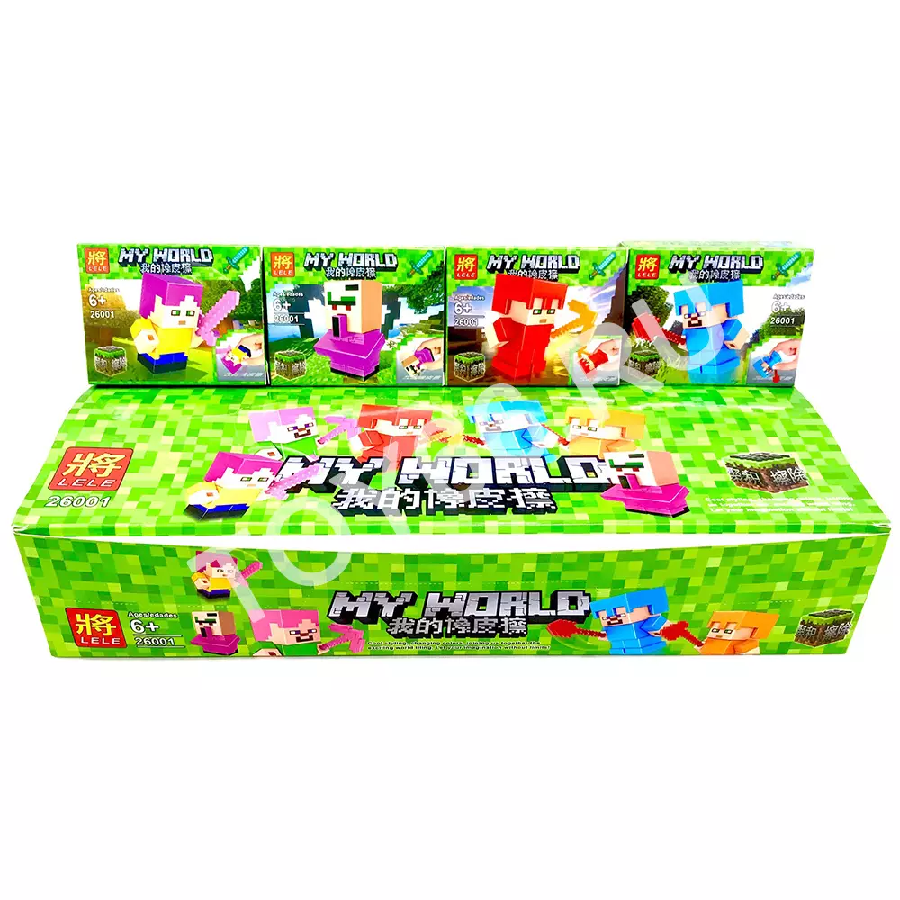 Конструктор Герои из кубиков 16 шт в блоке 26001