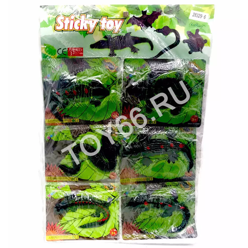 Лизуны насекомые 6 шт на блистере 28329-6