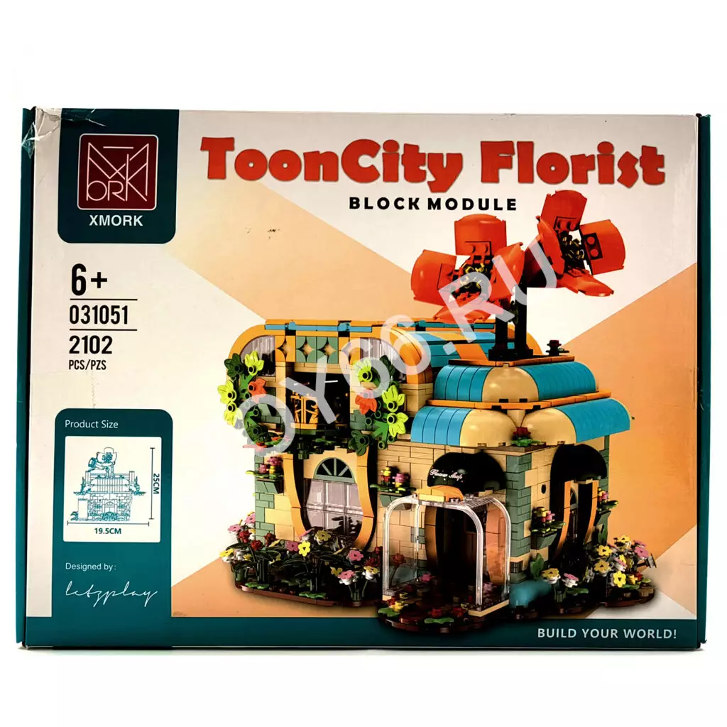 Конструктор Домик с цветами 2102 дет. 31051