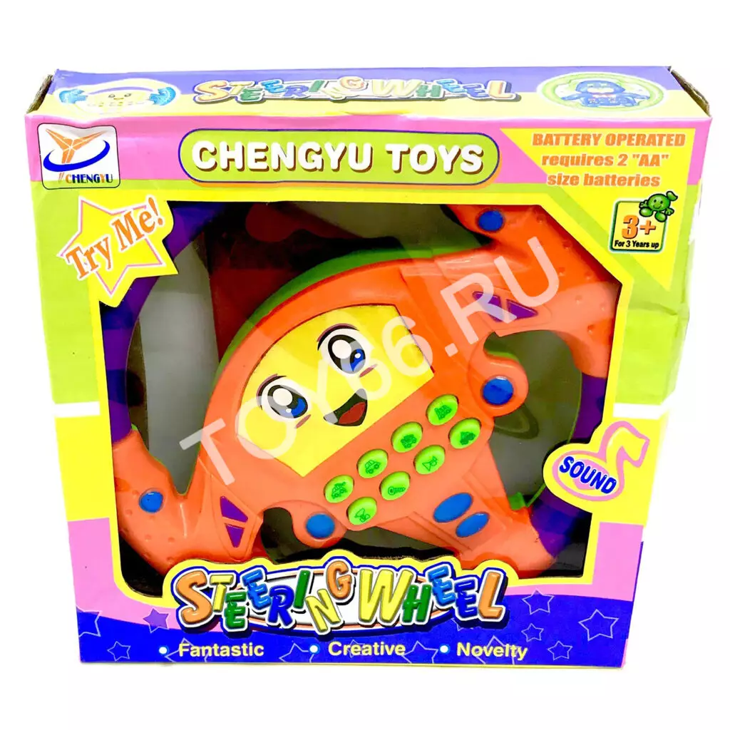 Руль музыкальный на батарейках 3260