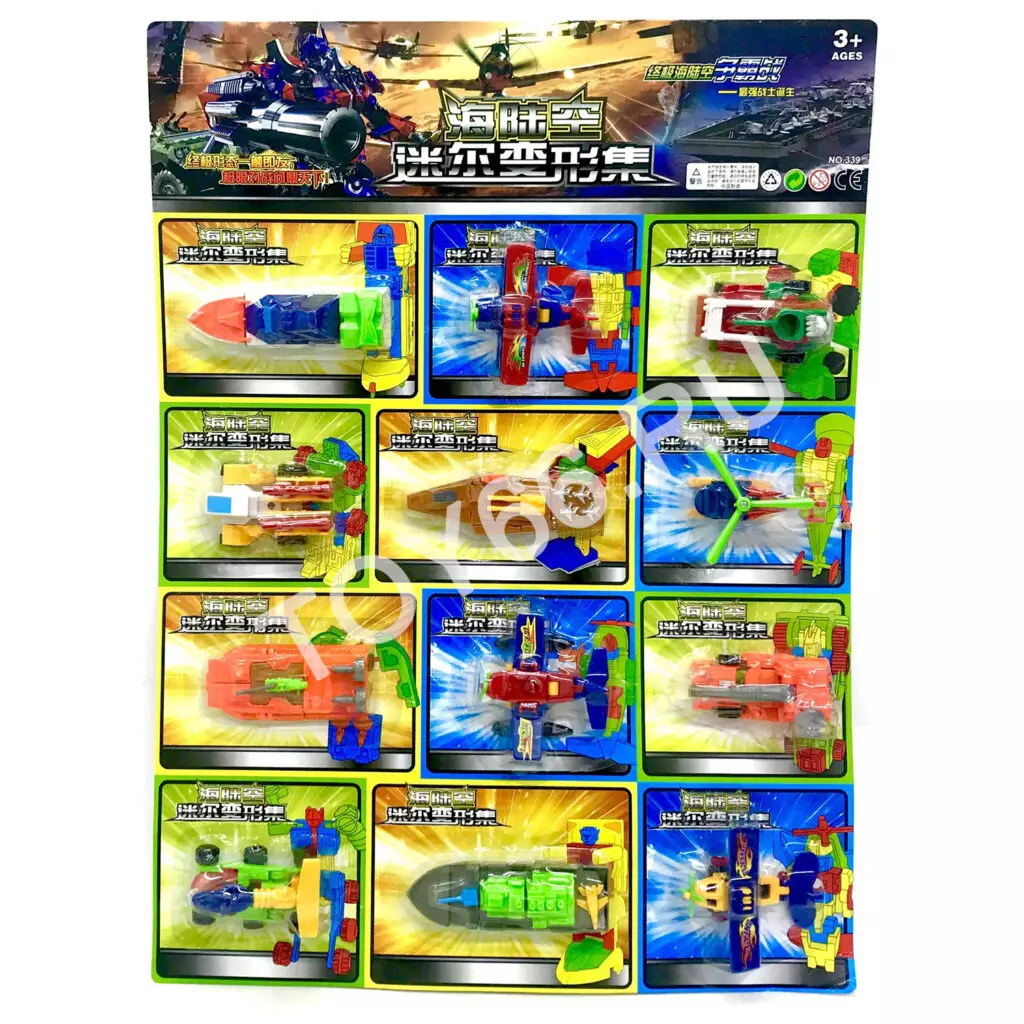 Робот трансформер 12 шт на блистере 339 Робот трансформер 12 шт на блистере 339