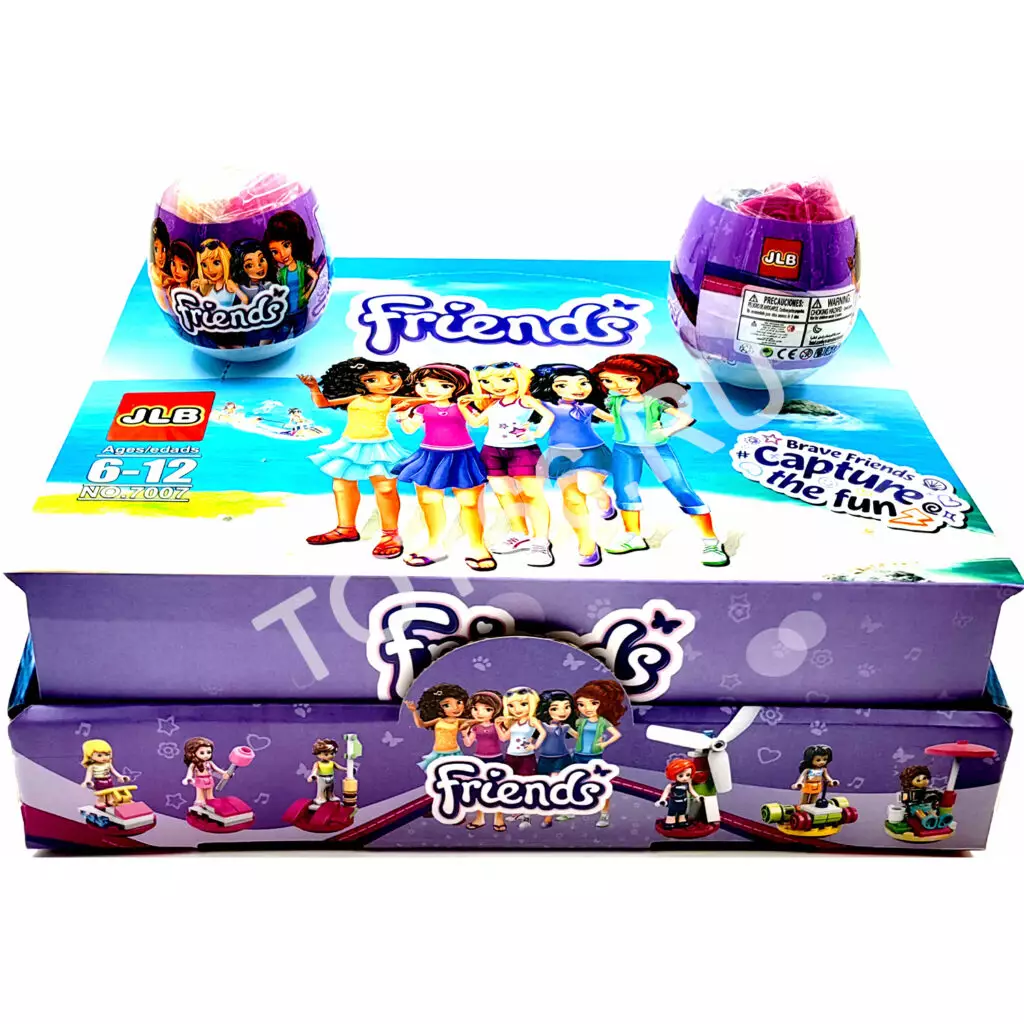 Конструктор Друзья в яйце 12 шт в блоке 7007