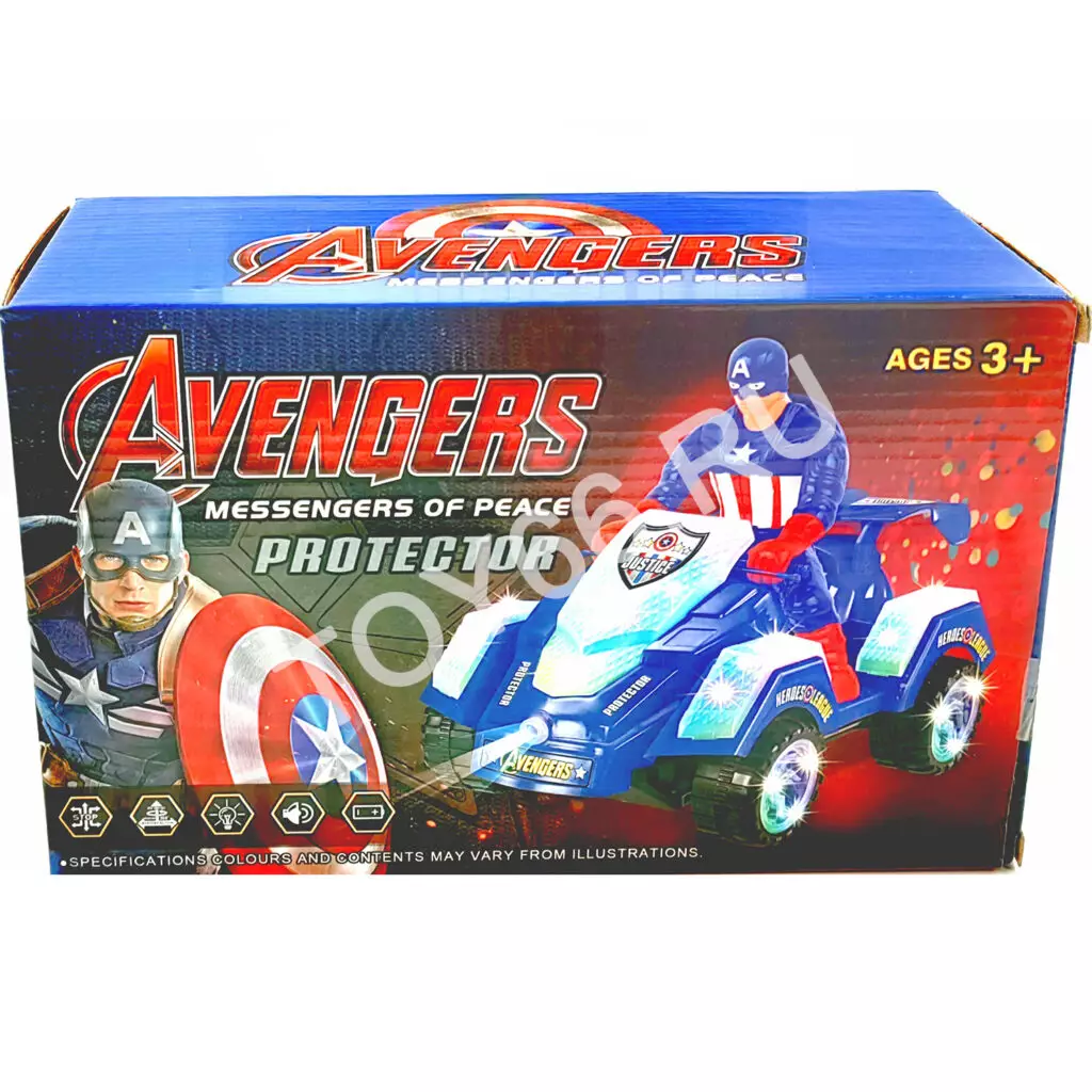 Супергерой на мотоцикле, свет звук 9033A