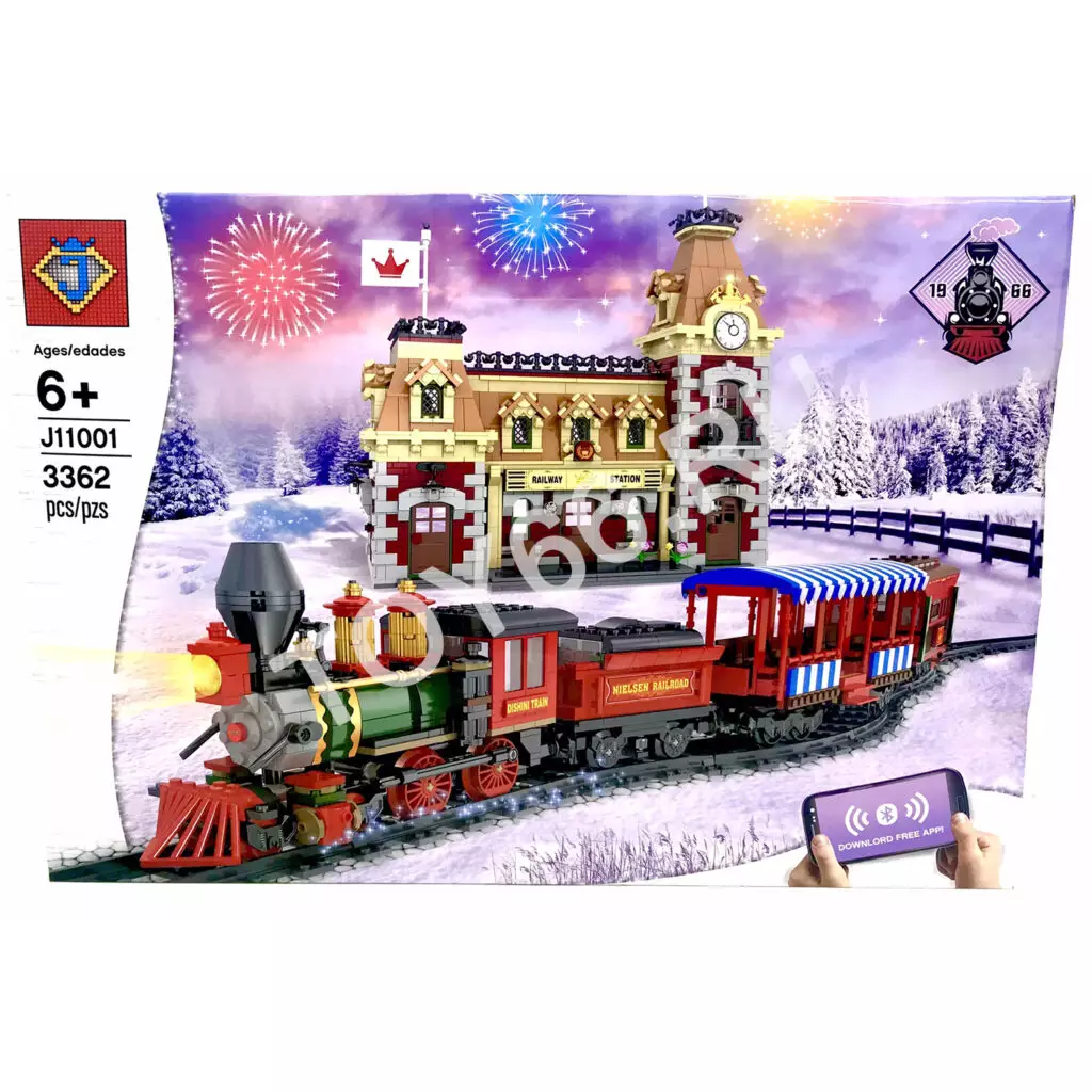 Р/У Конструктор Поезд 3362 дет. J11001