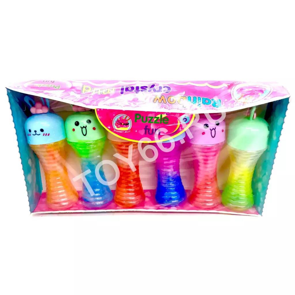 Лизун пузыри 6 шт  в блоке LY-013