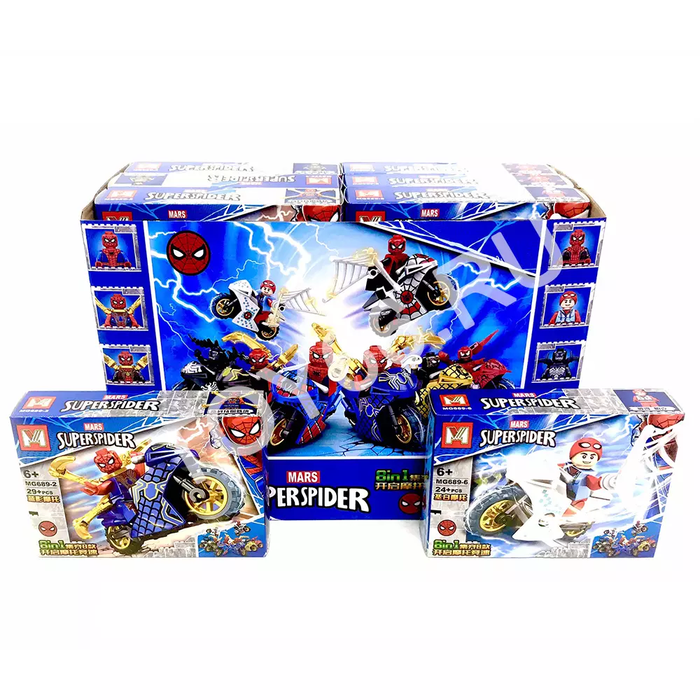 Конструктор Паук 16 шт в блоке MG689