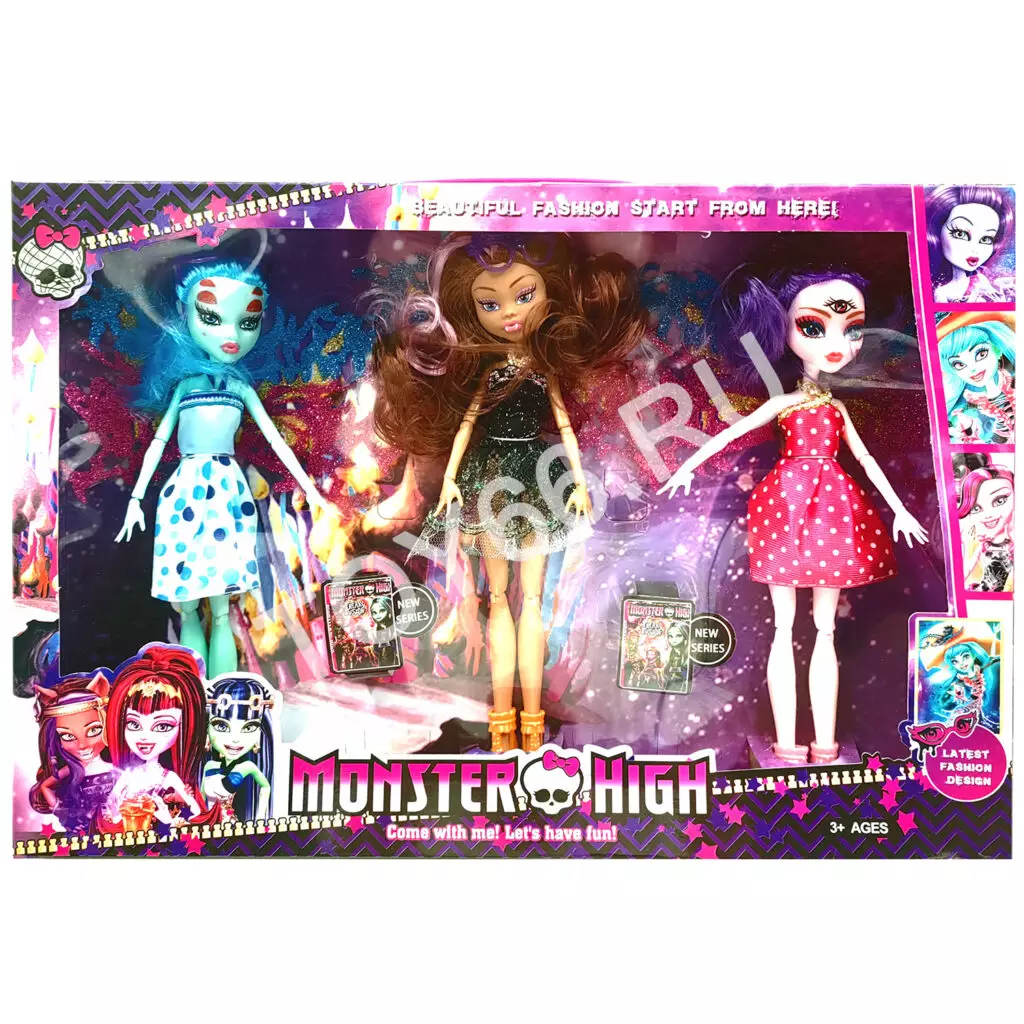 Кукла Монстр 3 шт в наборе TK913-MG-3