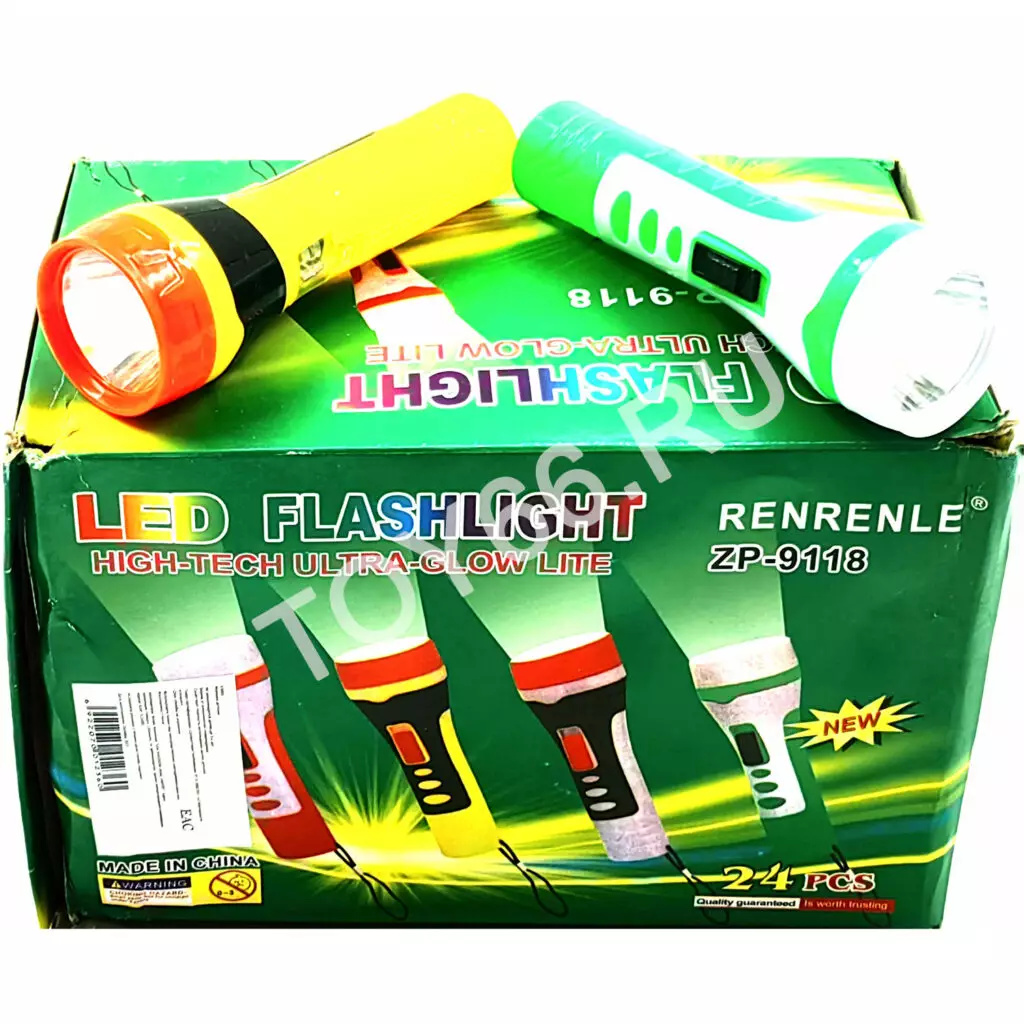 Фонарик 24 шт. в блоке ZP-9118-ES001